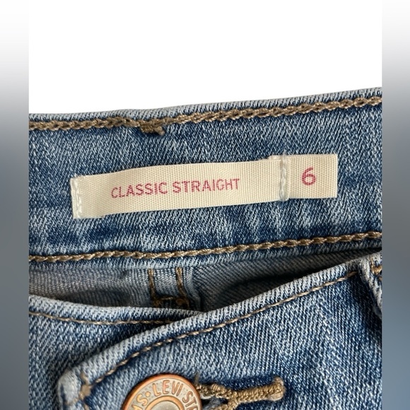 Levi’s Classic Straight Denim-size 6 - Picture 5 of 9
